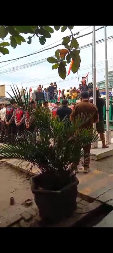 PETANI TULANG BAWANG-MESUJI BERSATU  AKSI DAMAI KE PABRIK SINGKONG PT.SAM