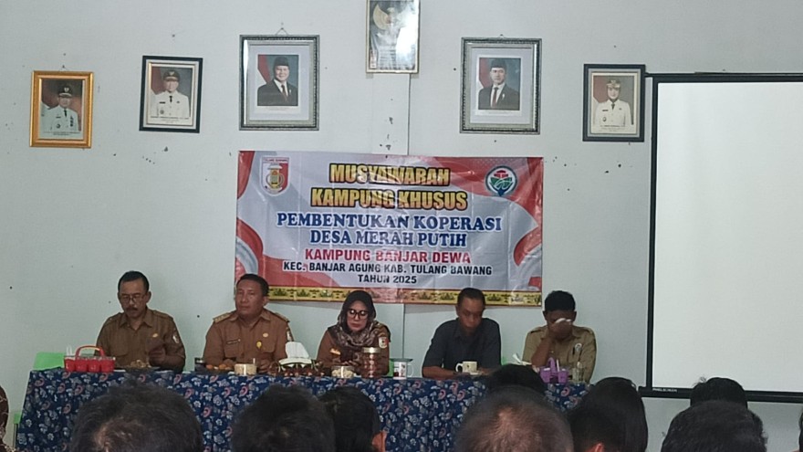 Musyawarah Penetapan ID Tahun 2025 dan Musyawarah Khusus Pembentukan Kopdes Merah Putih Banjar Dewa